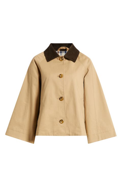 Swing Cropped Trench Jacket