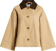 Caslon® Swing Cropped Trench Jacket