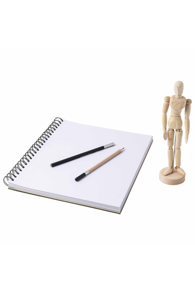 Wooden Artist Manikin 1Pc Posable Drawing Reference, Alternate, color, Multicolored