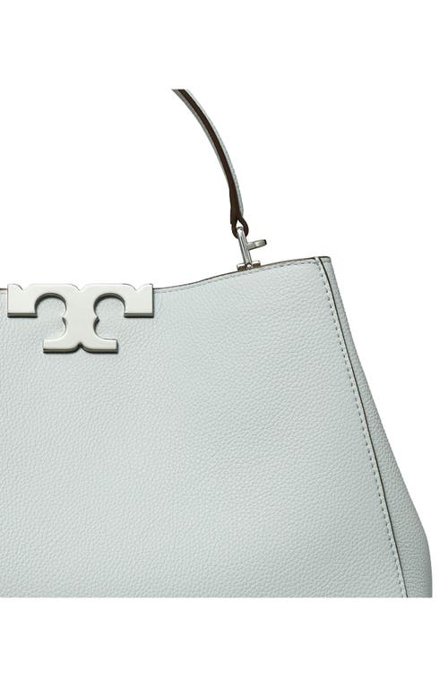 Tory Burch Eleanor Soft Leather Satchel In Blue