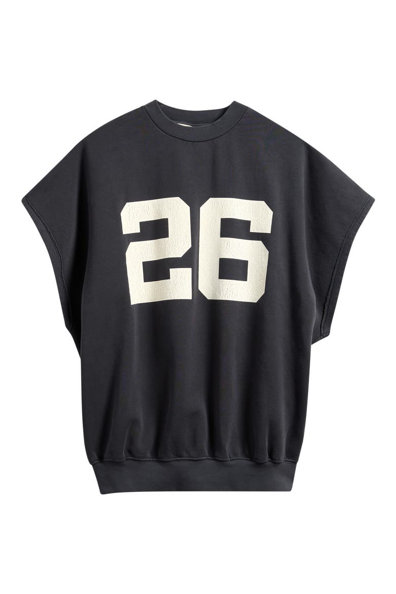 Graphic Cutoff Sweatshirt, Alternate, color, WASHED IRON GREY