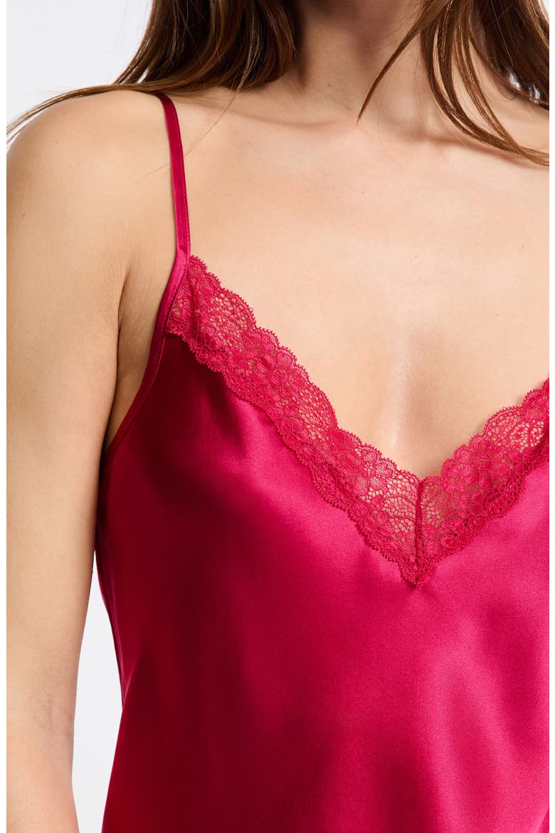 Milky Silk Camisole, Alternate, color, PETUNIA