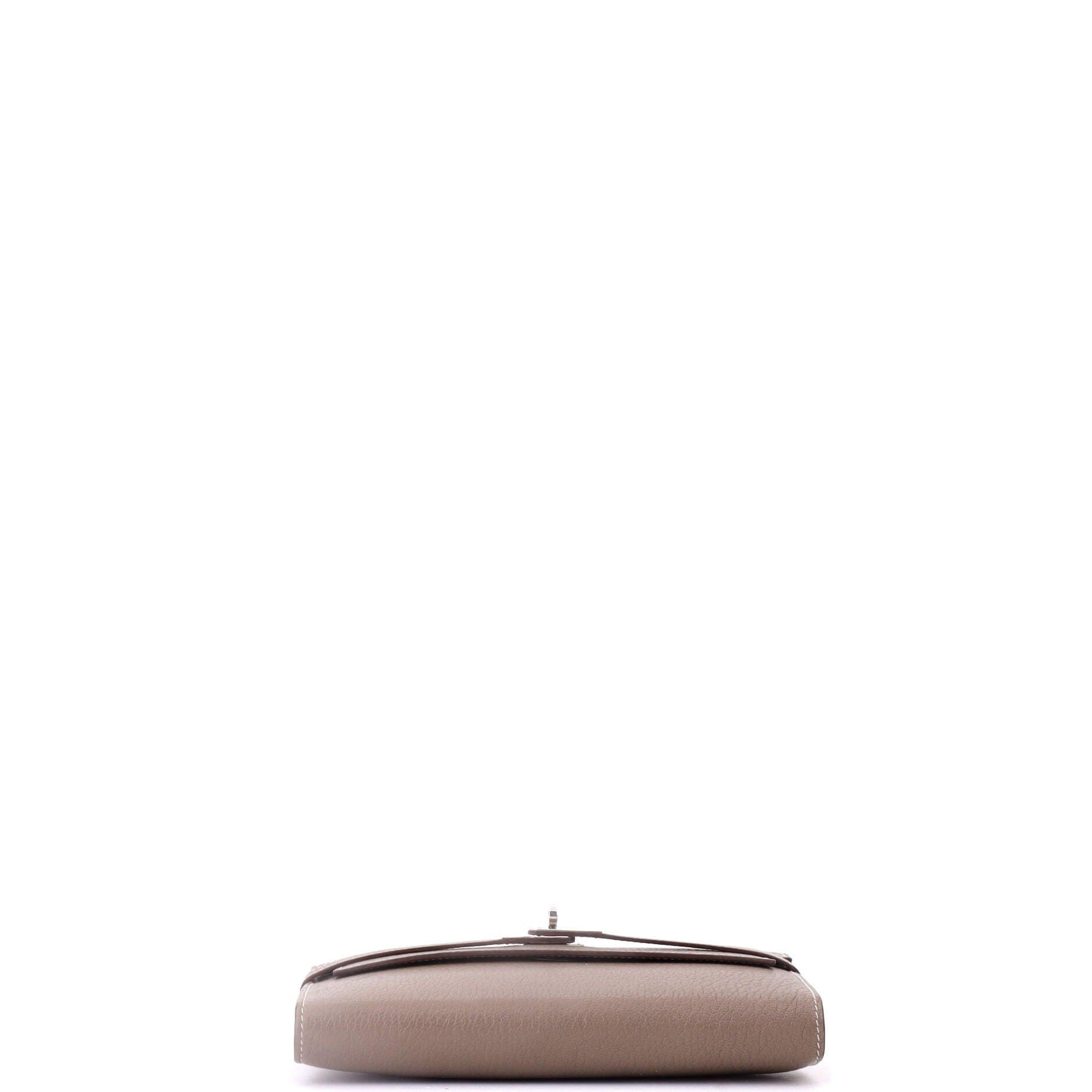 Kelly Wallet Chevre Mysore Long, Alternate, color, Etoupe