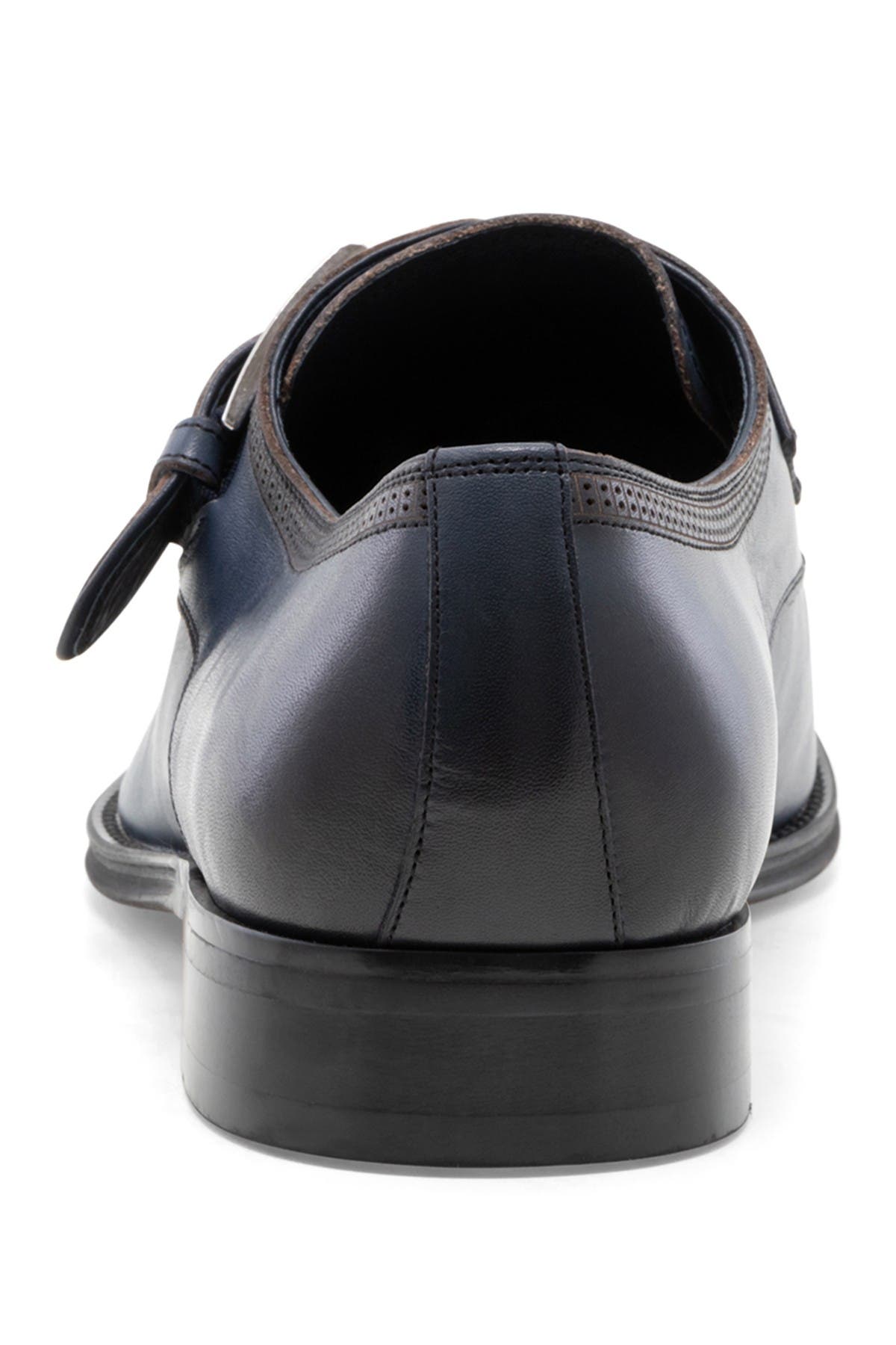 McNeil Single Monk Strap Dress Shoe, Alternate, color, NAVY