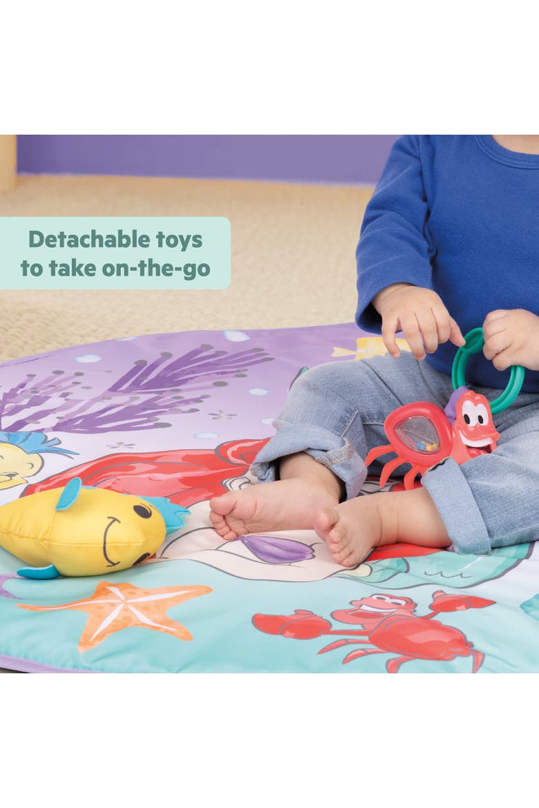 The Little Mermaid Twinkle Trove Light-Up Musical Baby Activity Gym, Alternate, color, PURPLE