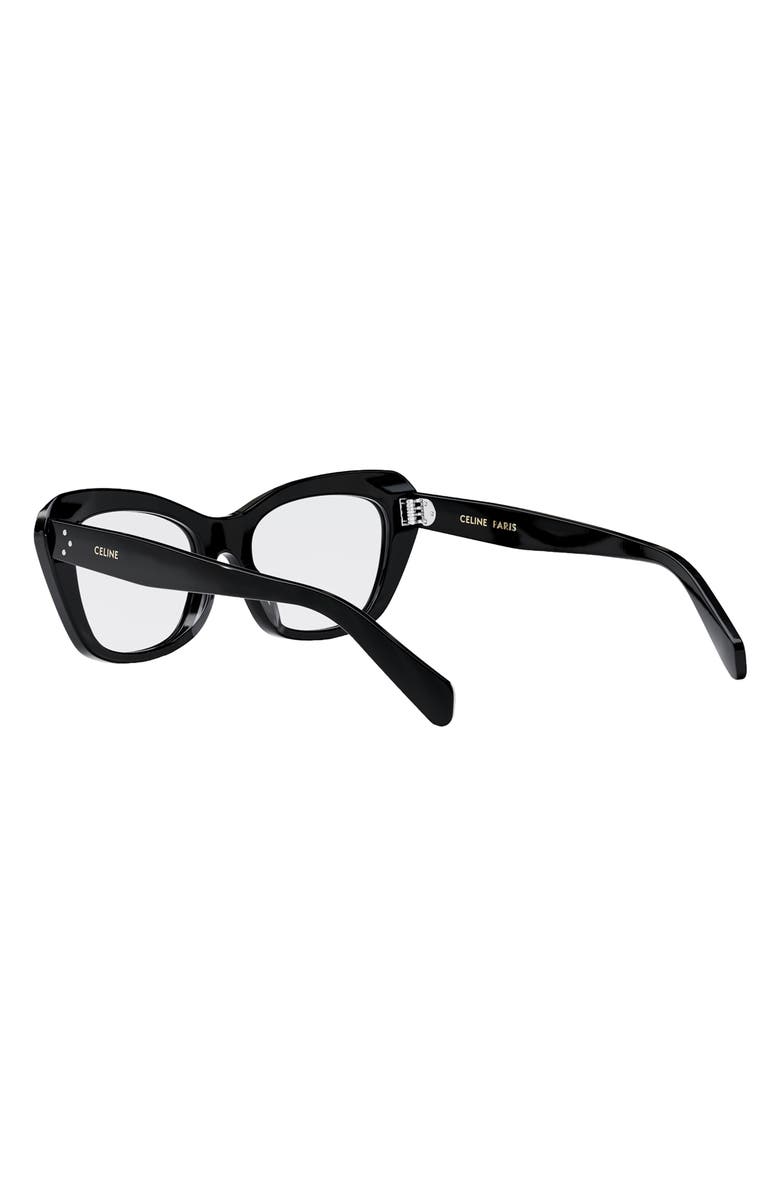 CELINE 52mm Cat Eye Reading Glasses, Alternate, color, 