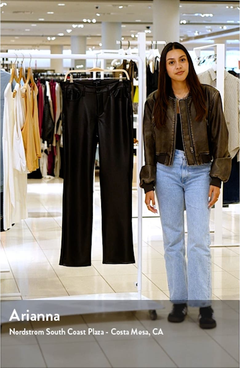 Marilyn Faux Leather Straight Leg Pants, sales video thumbnail