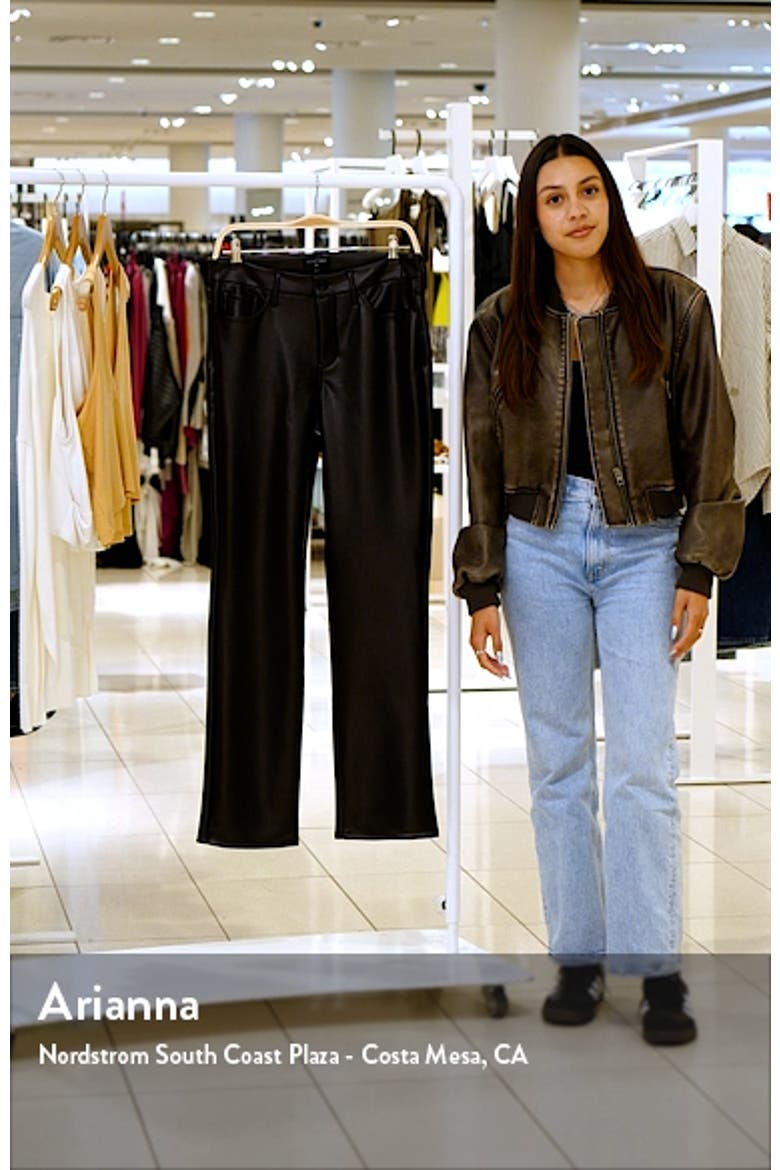 Marilyn Faux Leather Straight Leg Pants video