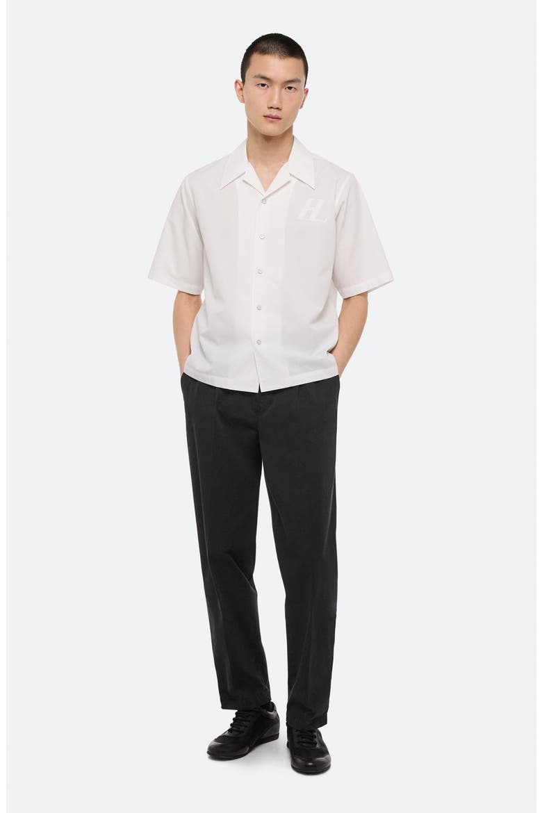 Boxy Soft Broad Poplin Camp Shirt, Alternate, color, WHITE - 100