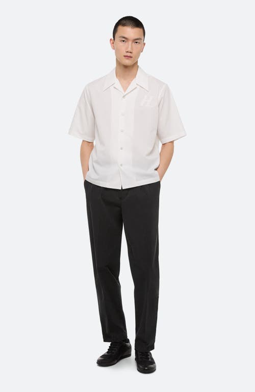 Helmut Lang Boxy Soft Broad Poplin Camp Shirt
