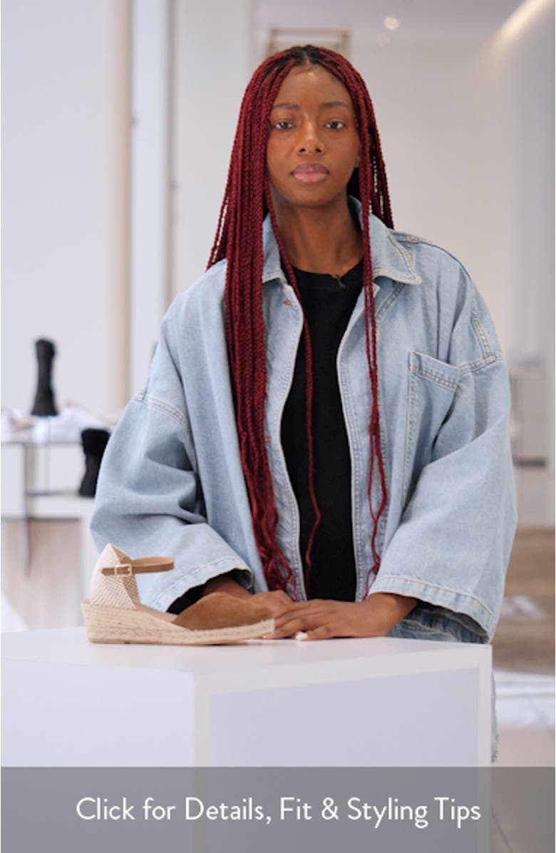 Elliana Ankle Strap Platform Wedge Espadrille, sales video thumbnail