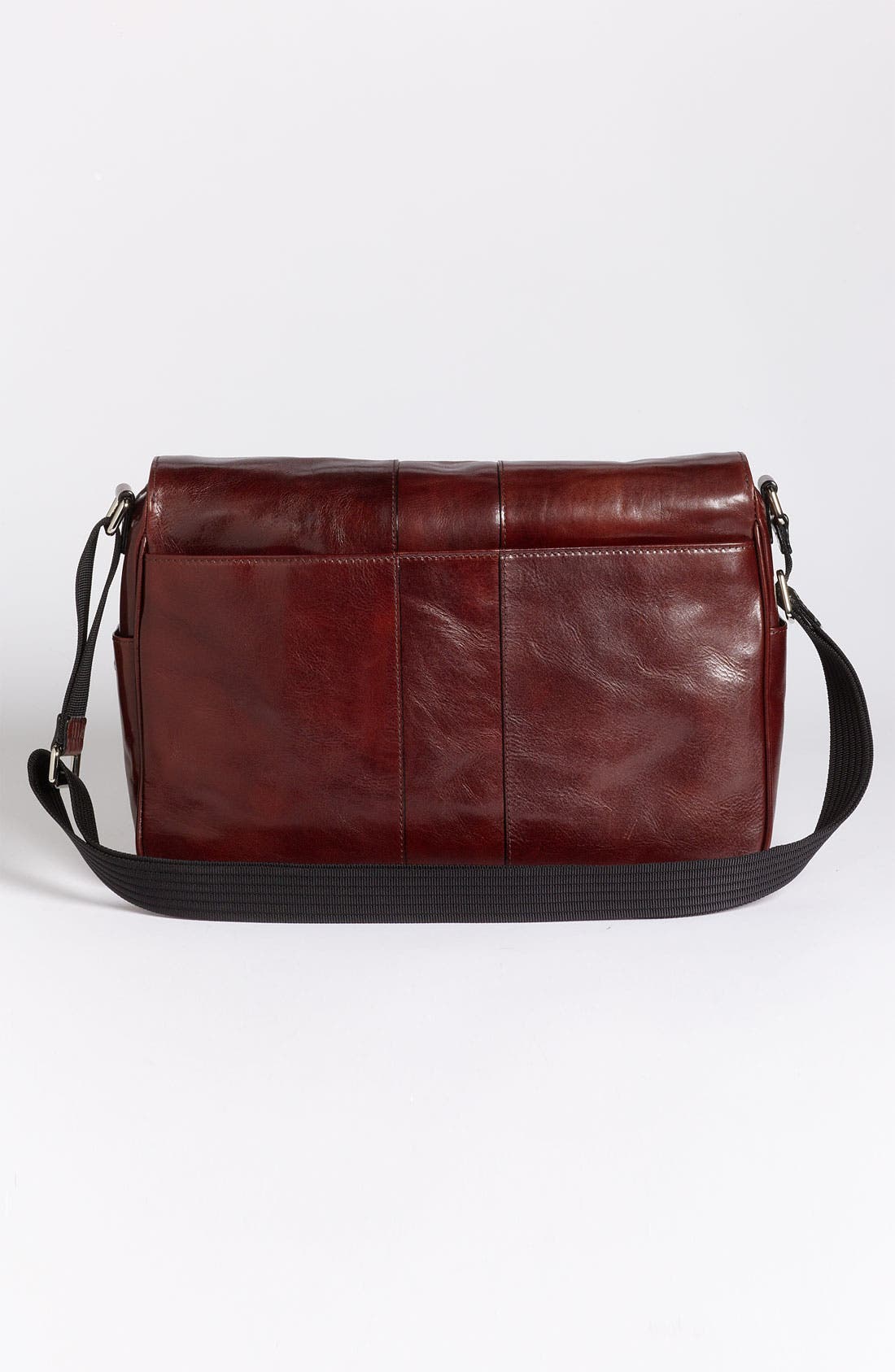 Bosca Leather Messenger Bag, Alternate, color, 