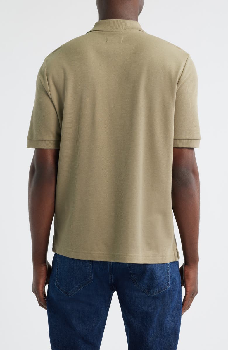 Nordstrom Pima Cotton Piqué Polo, Alternate, color, Olive Mermaid