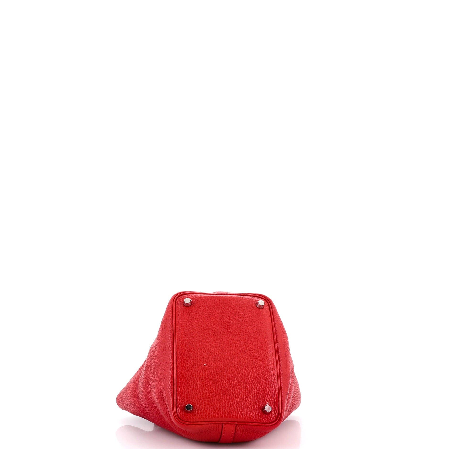 Pre-Owned Hermes Picotin Lock Bag Clemence PM, Alternate, color, Rouge Casaque
