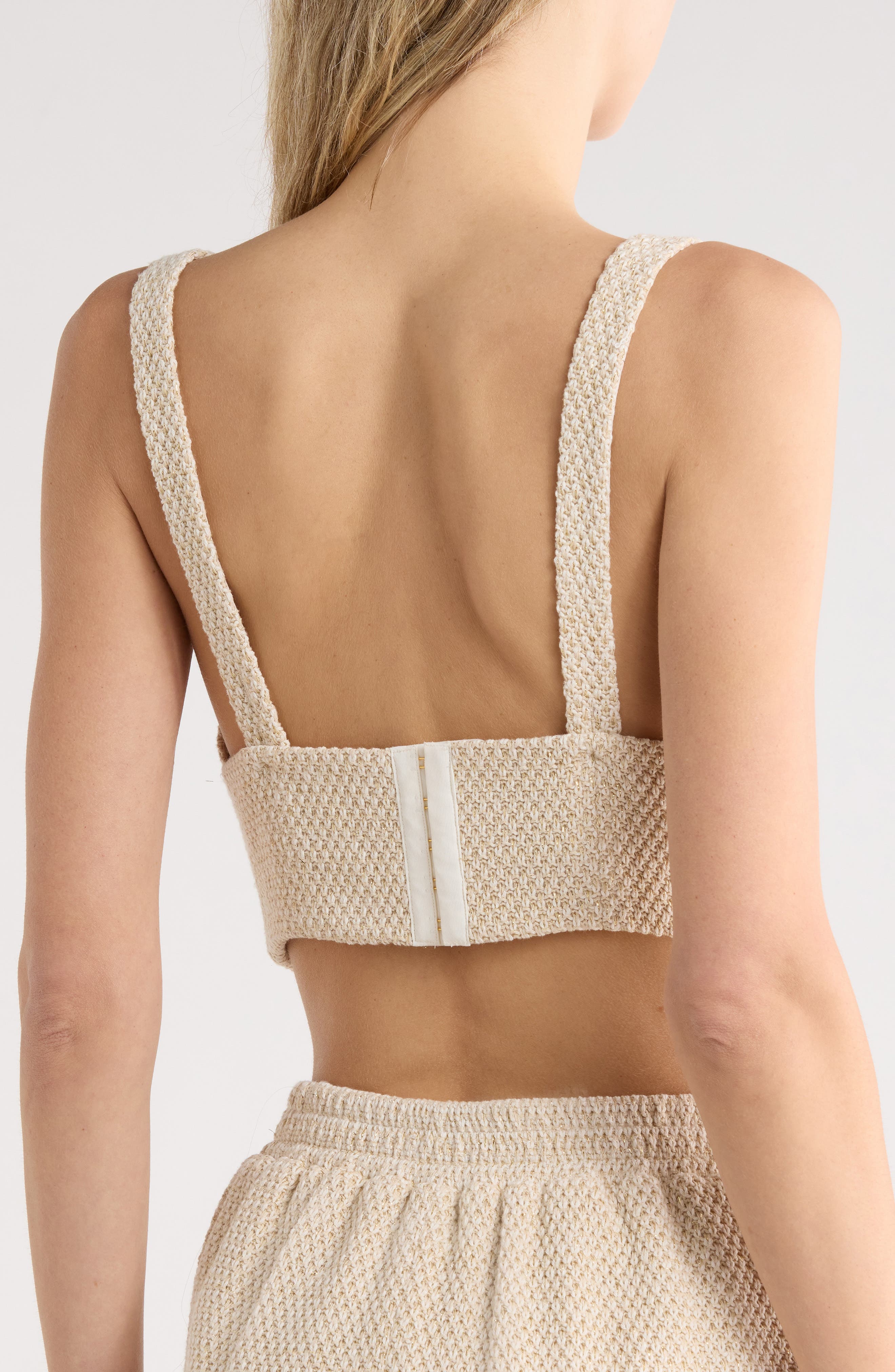 Castalia Cotton Blend Crop Top - image 4