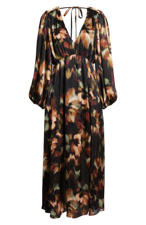 Parker The Filia Long Sleeve Maxi Dress In Black