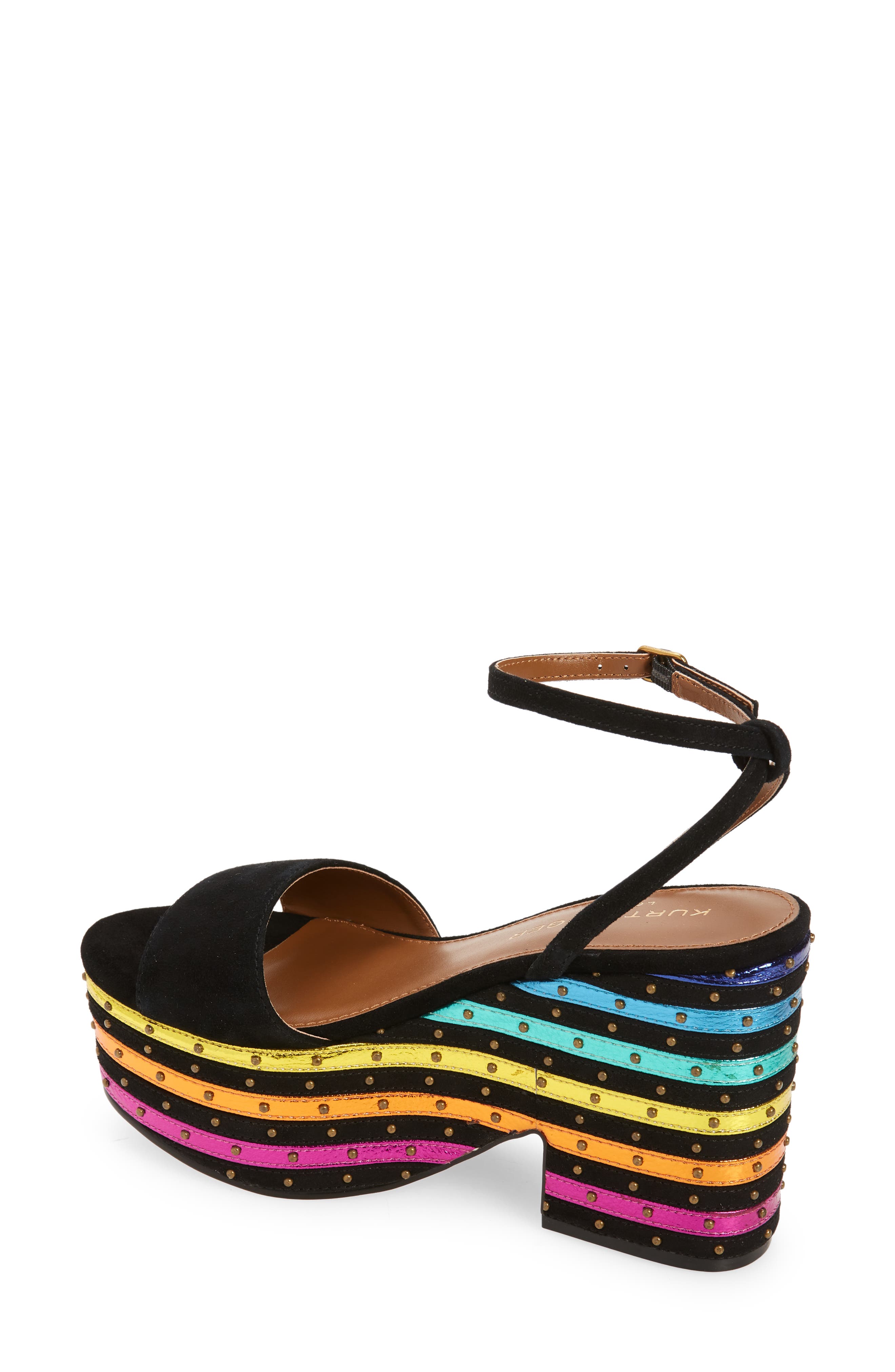 Kurt Geiger London Shoreditch Rainbow Platform Sandal, Alternate, color, 