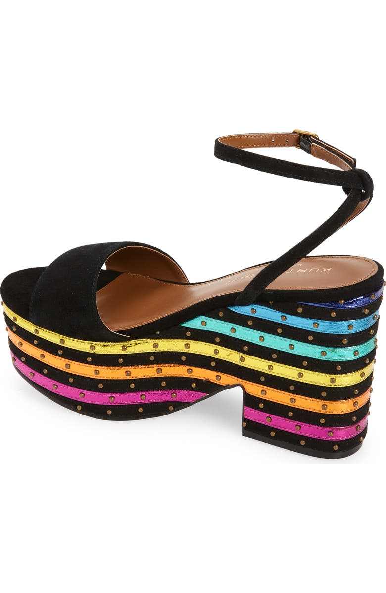 Kurt Geiger London Shoreditch Rainbow Platform Sandal, Alternate, color,