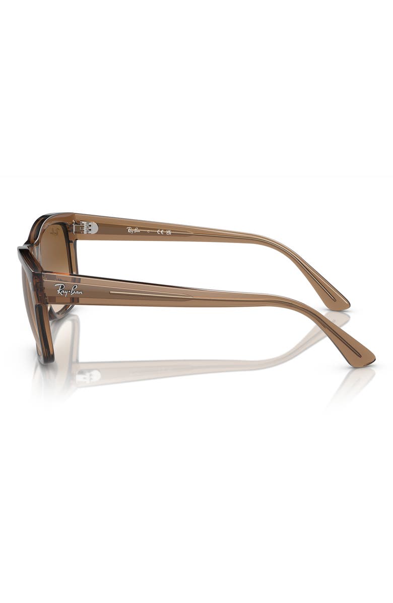 Ray-Ban 56mm Gradient Square Sunglasses, Alternate, color, Brown Gradient