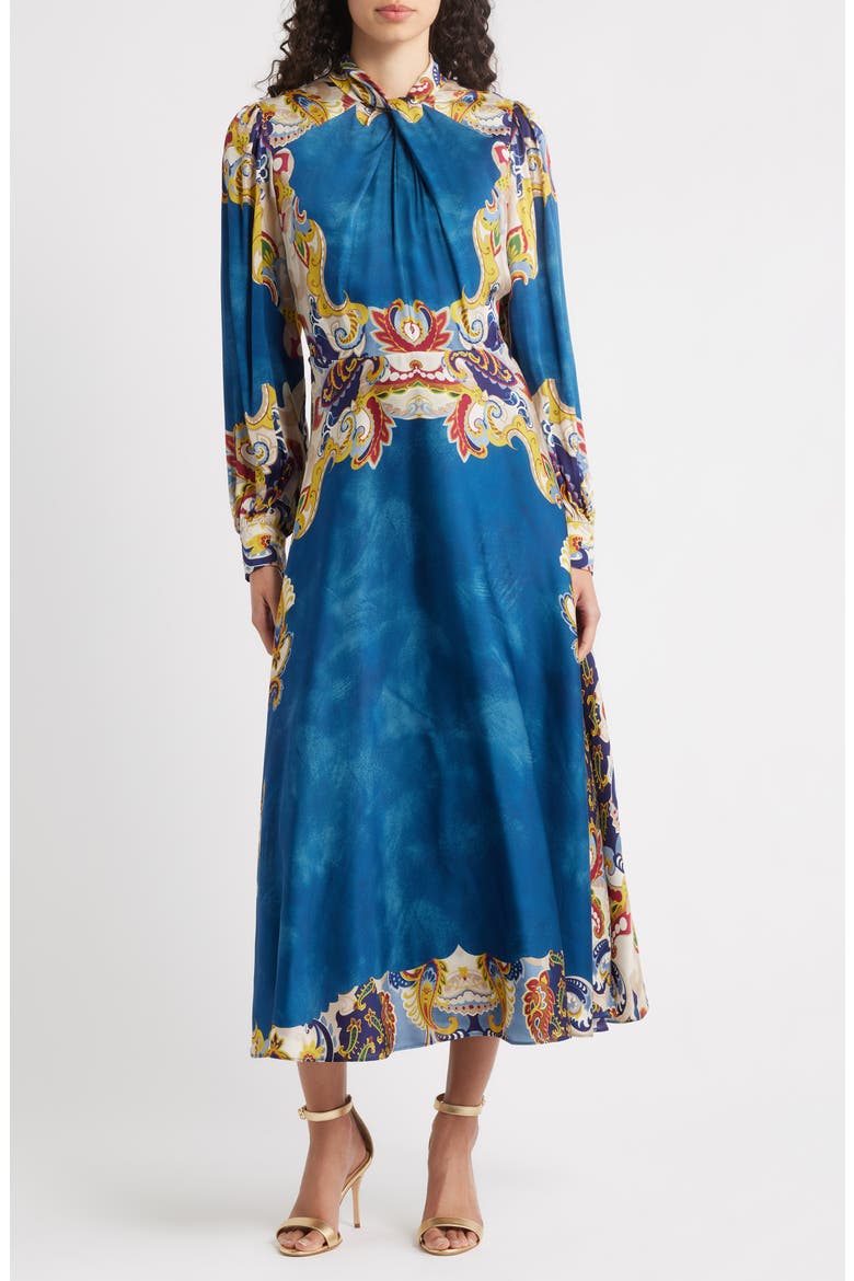 The Raquel Long Sleeve Maxi Dress, Main, color, ECLIPSE PAISLEY PRINT