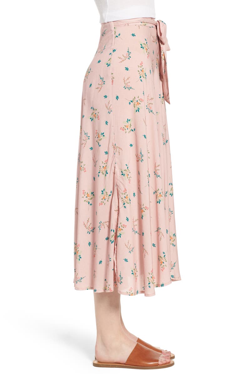 Velvet by Graham & Spencer Floral Print Midi Skirt, Alternate, color,