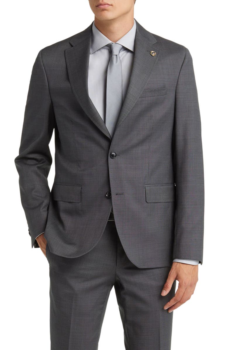 Ted Baker London Roger Extra Slim Fit Wool Suit, Alternate, color, 