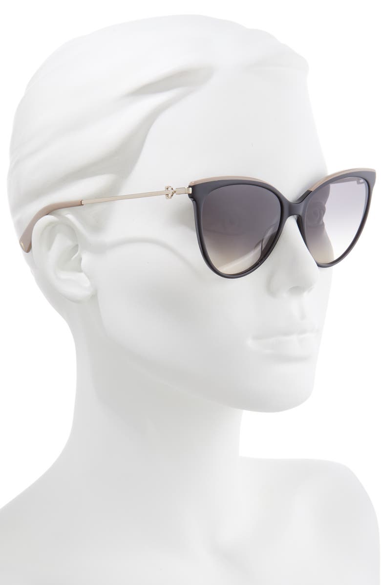 Longchamp 55mm Gradient Cat Eye Sunglasses, Alternate, color,