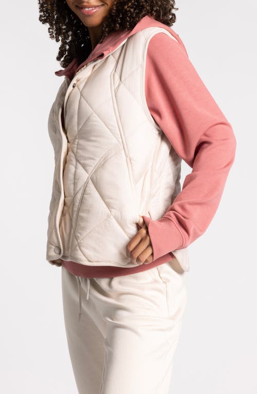 Thread & Supply Appalachian Quilted Vest In Neutral
