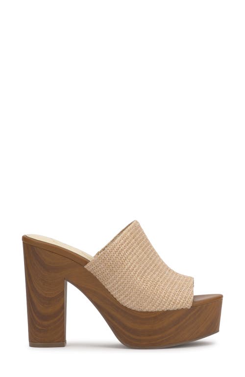 Jessica Simpson Shelbie Platform Slide Sandal In Natural Beige
