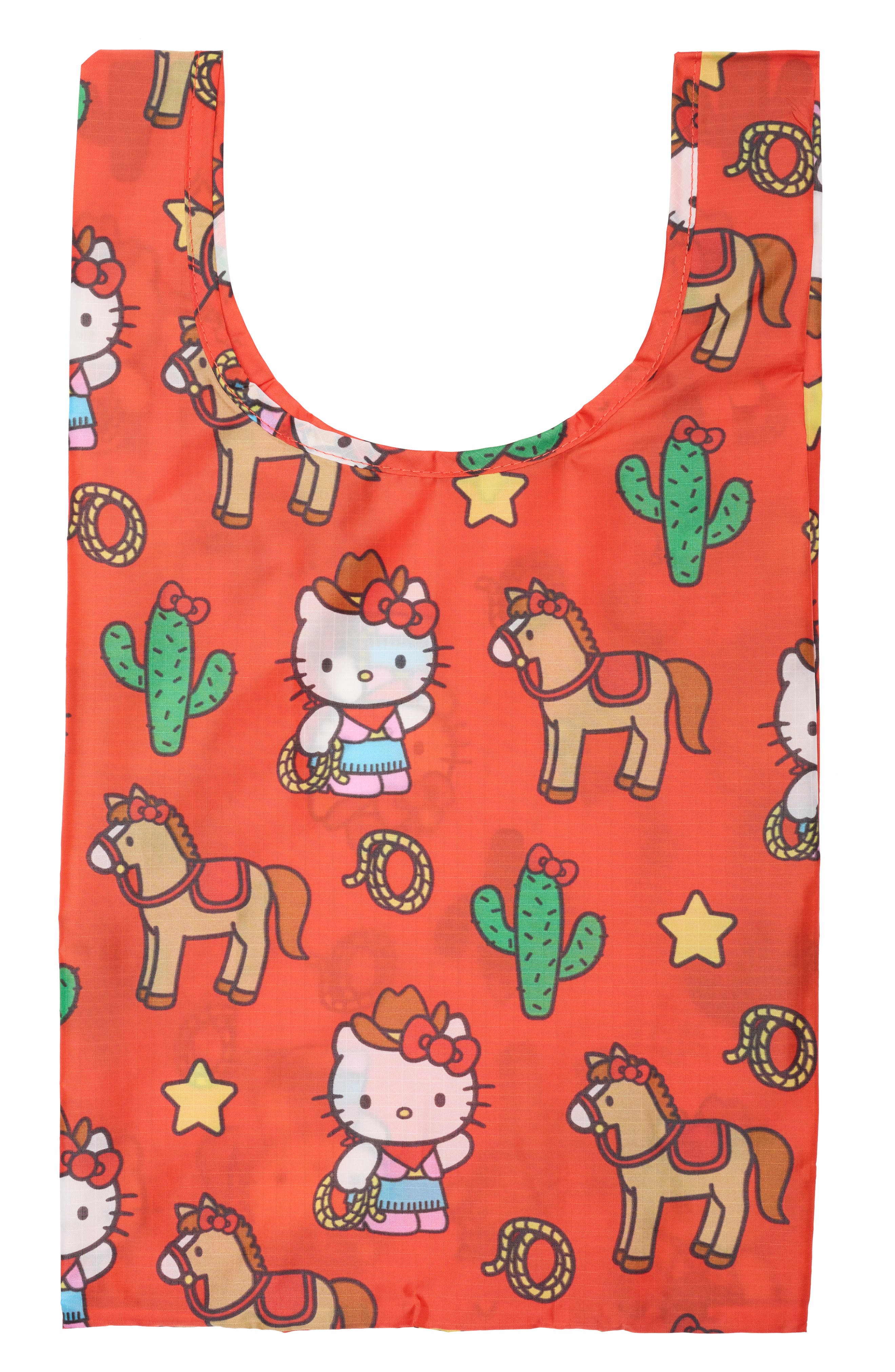 Baby Baggu Reusable Nylon Tote, Main, color, HELLO KITTY WESTERN