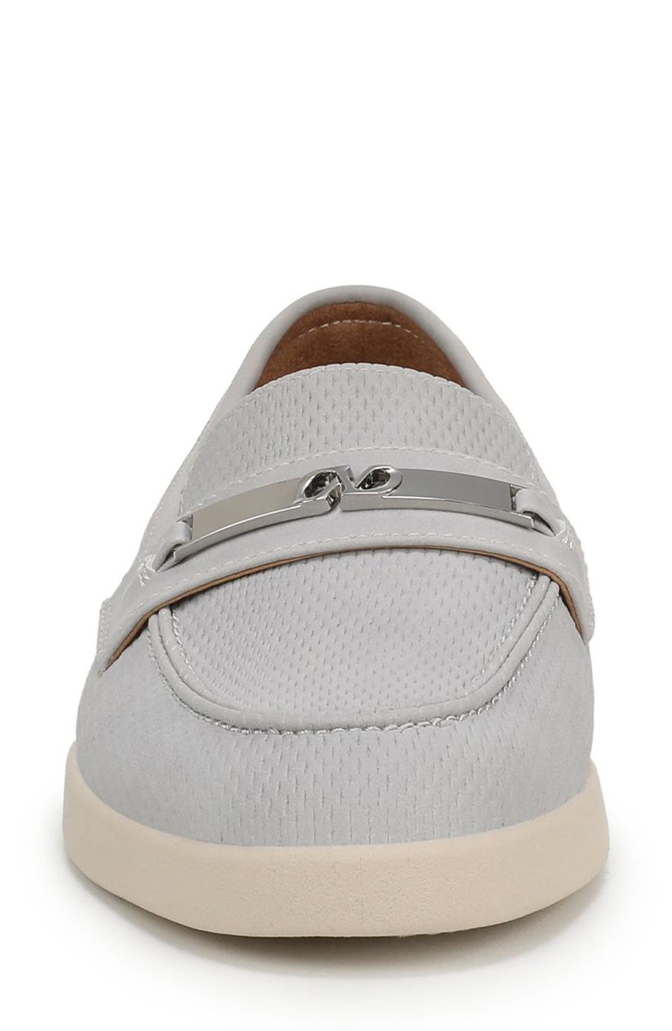 Naturalizer Isla Loafer, Alternate, color, Lunar Grey Perf Faux Leather