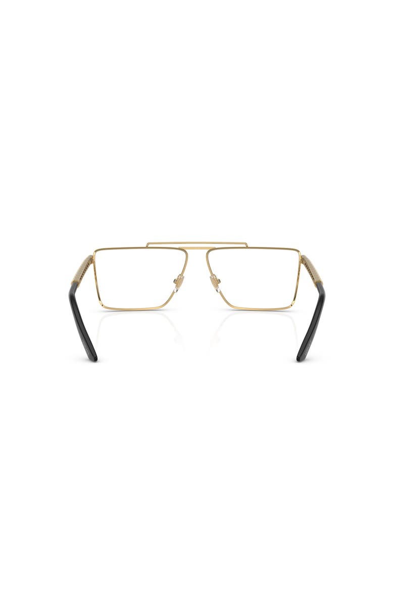 Versace 59mm Rectangle optical glasses, Alternate, color, Gold
