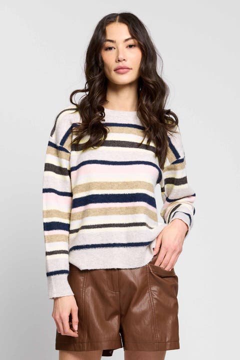 Birch Striped Crew
