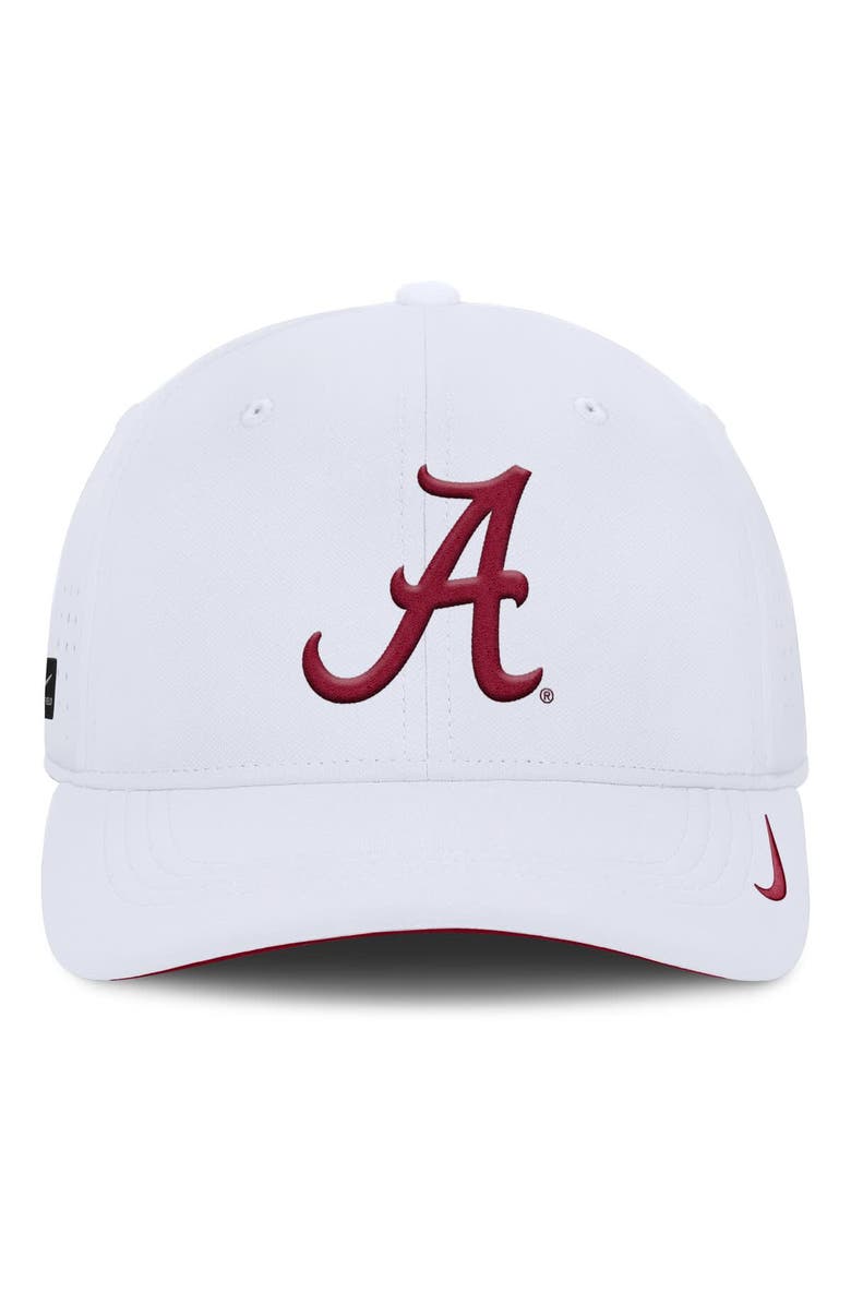 Nike Men's Nike White Alabama Crimson Tide 2025 On-Field Gameday Performance Flex Hat, Alternate, color, 