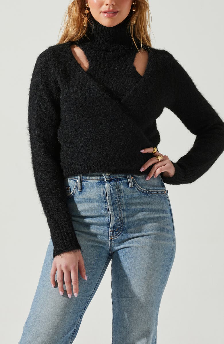 ASTR the Label Natasha Sweater, Alternate, color, Black