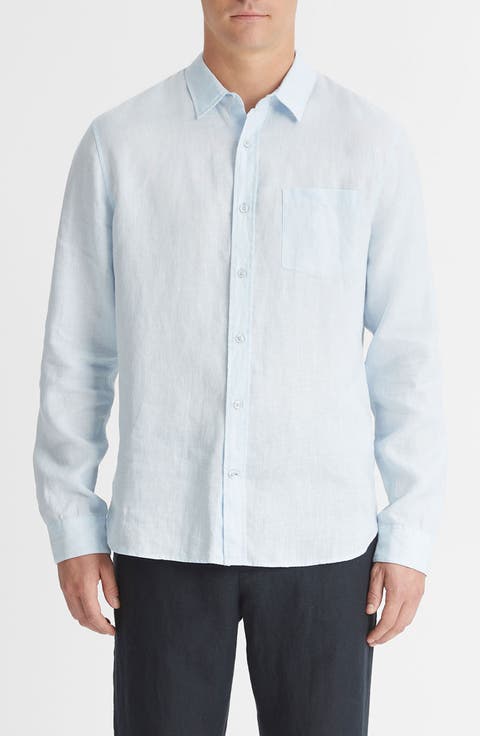 Linen Button-Up Shirt