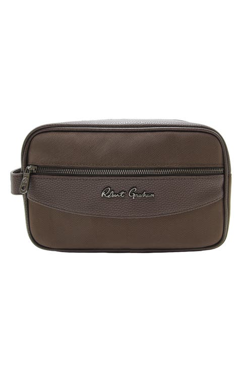 Skipper Faux Leather Dopp Kit