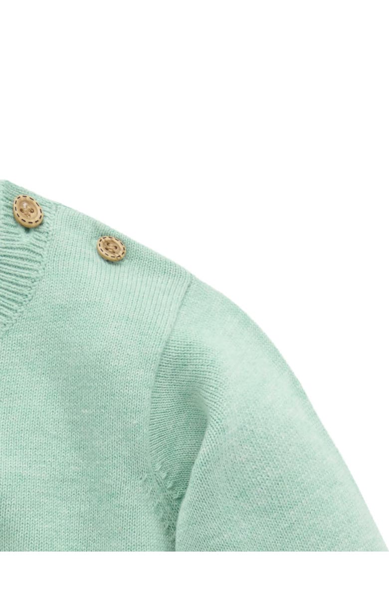 Purebaby Llama Knit Sweater, Alternate, color, Aloe Melange