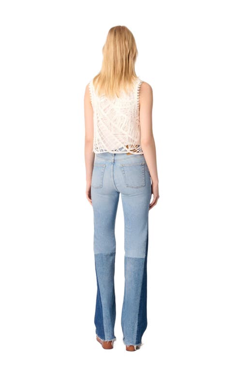 Maje Embroidered Tank Top In White