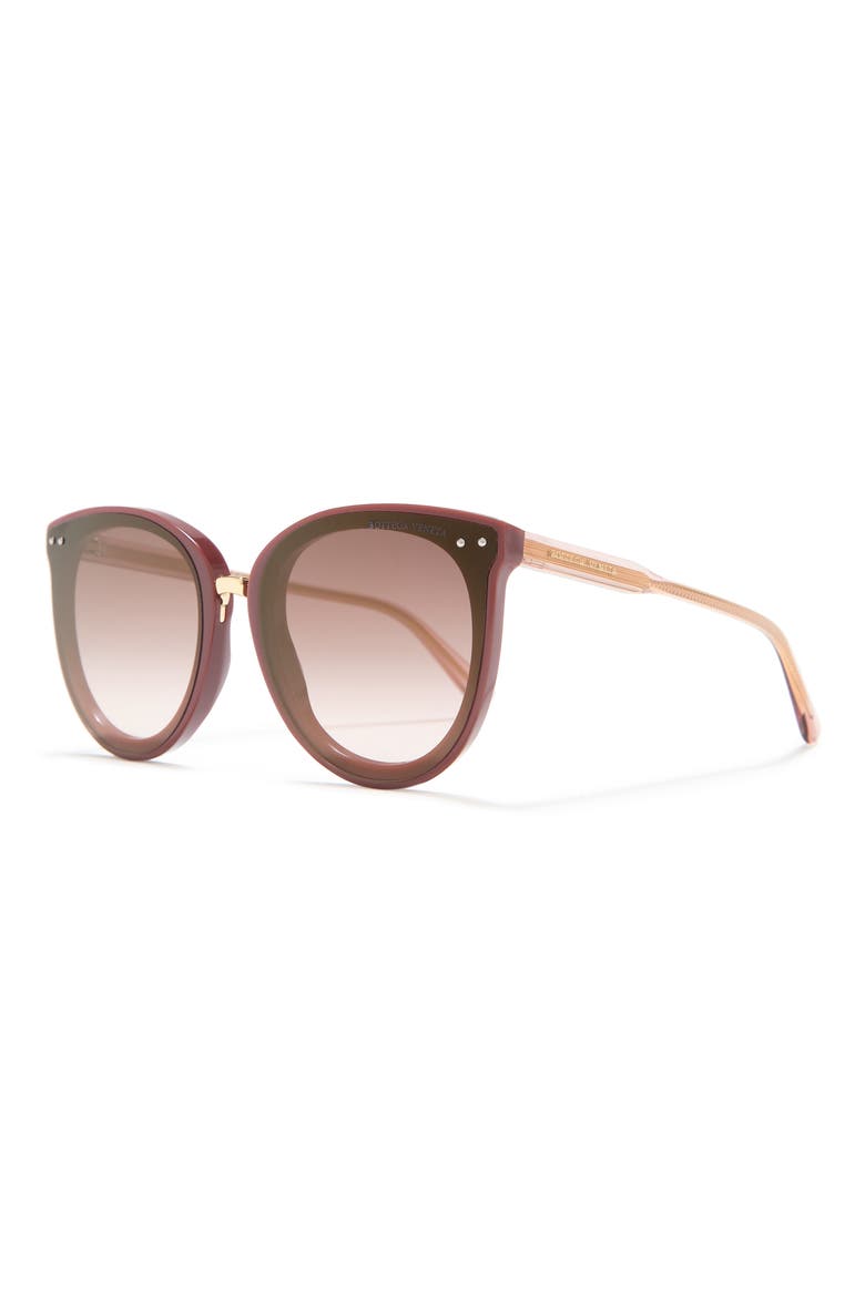 61mm Oval Sunglasses, Alternate, color, BROWN NUDE BROWN/GBR