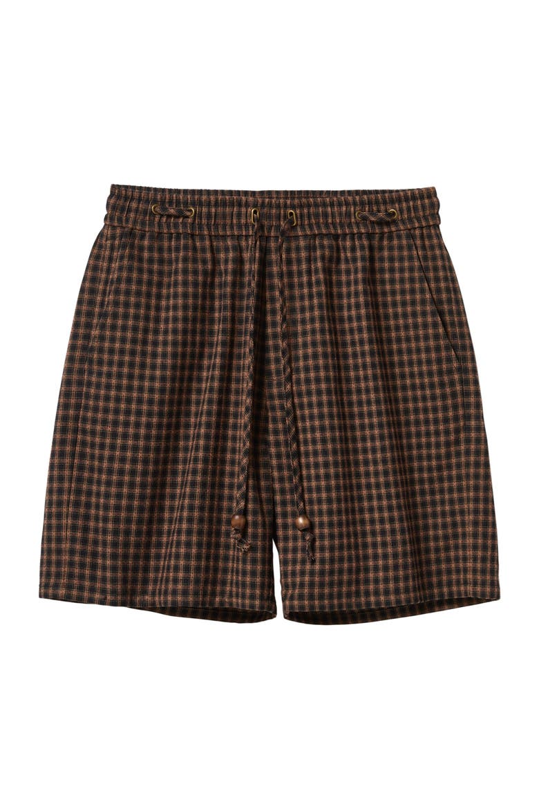 Easy-Going Shorts, Main, color, Dark Brown Plaid