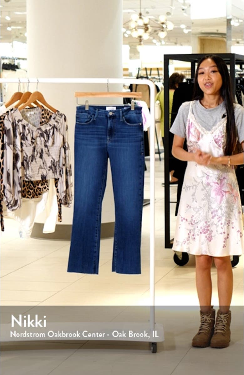 Le Crop Mini Bootcut Raw Hem Jeans, sales video thumbnail