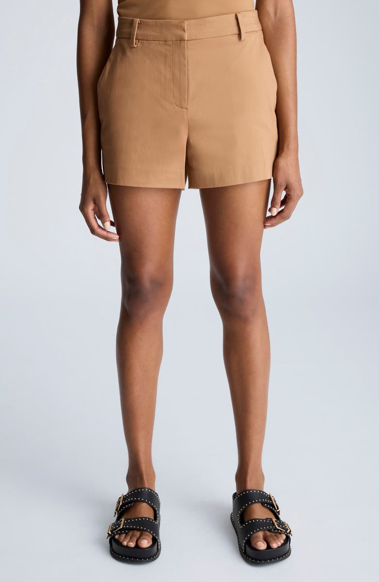 Kenneth Cole Cotton Blend Sateen Shorts, Main, color, 