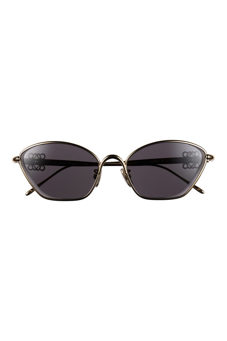 Anagram Cat Eye Sunglasses, Main, color, SHINY ENDURA GOLD / SMOKE