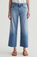 AG Saige Raw Hem Ankle Wide Leg Jeans