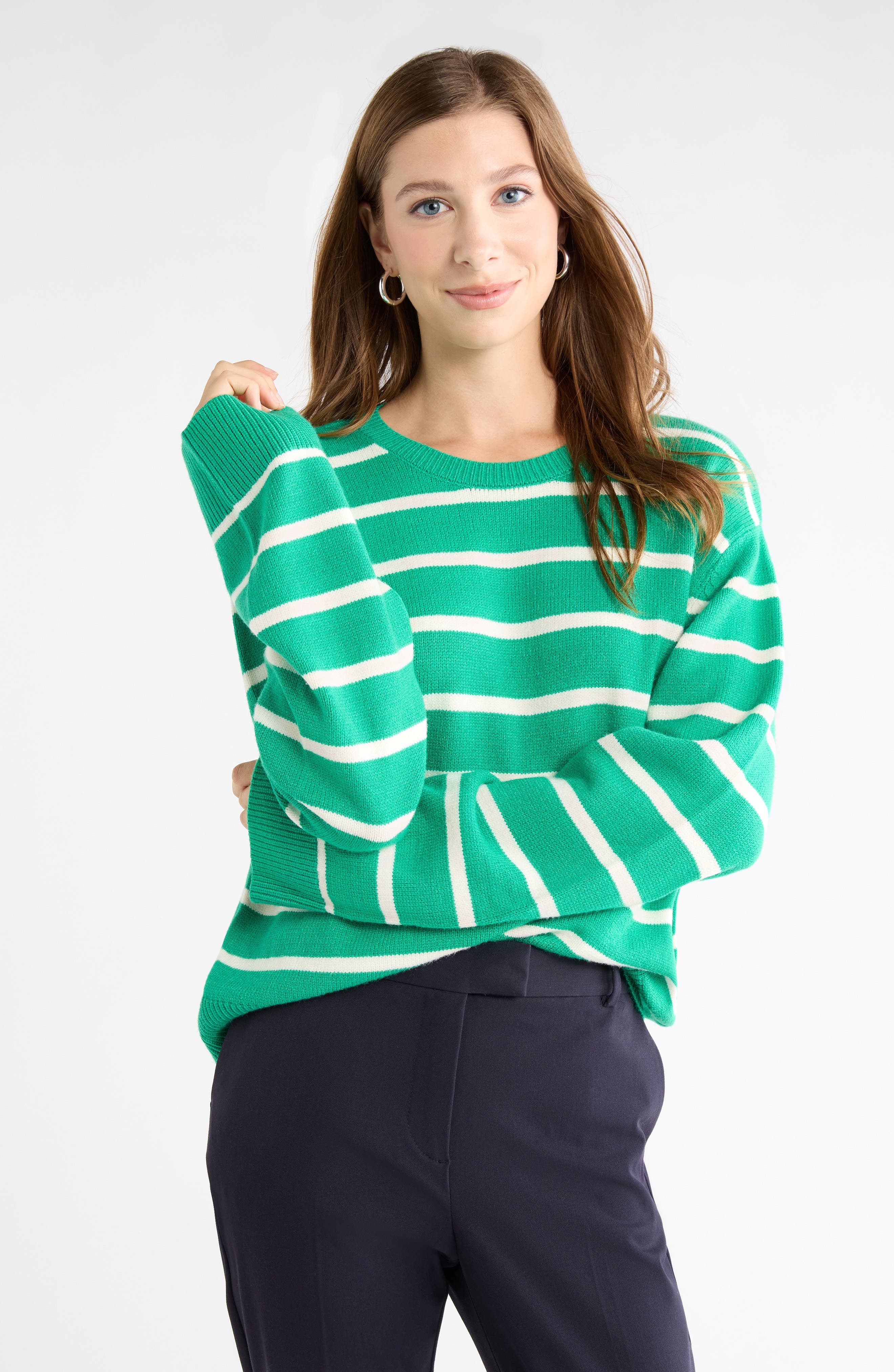 GREEN- IVORY NINA STP