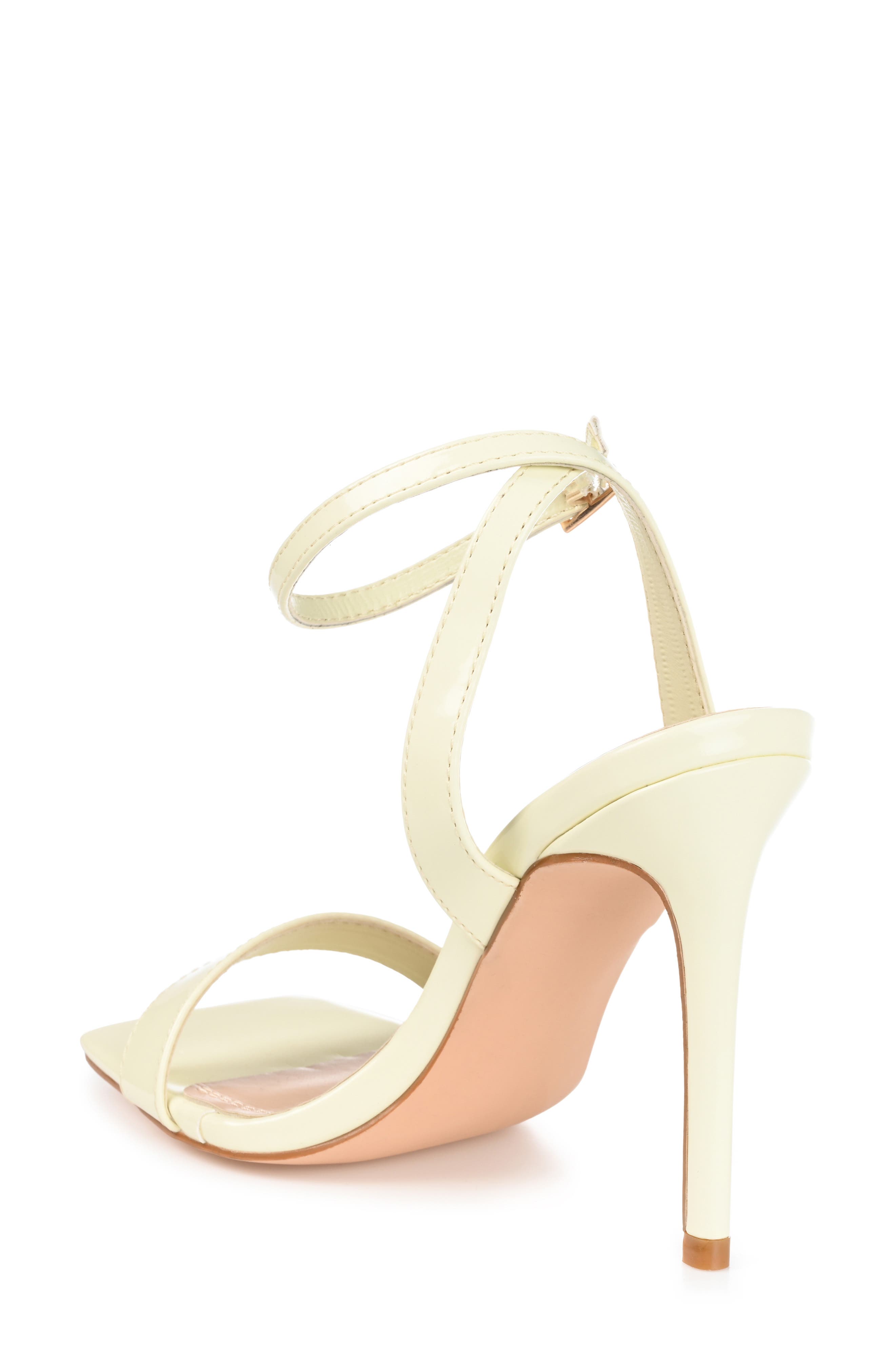 Journee Collection Dorian Ankle Strap Stiletto Sandal, Alternate, color, Off White