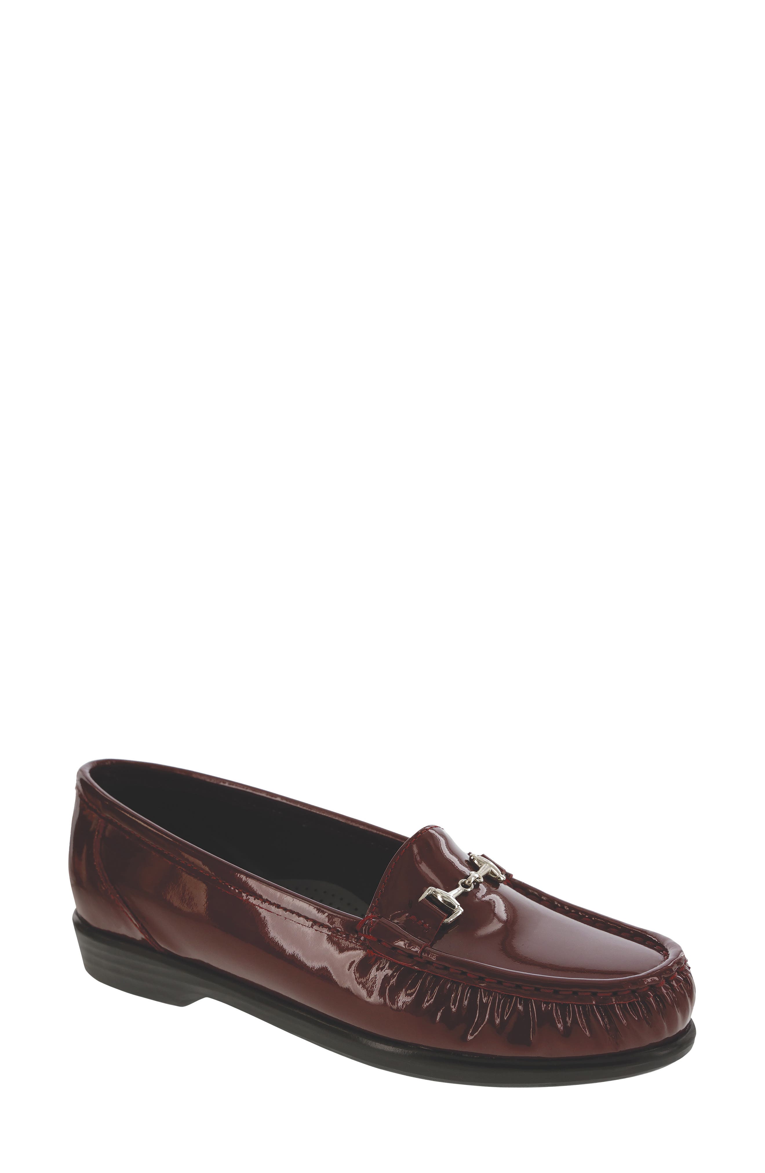 SAS Metro Metallic Loafer in Garnet 