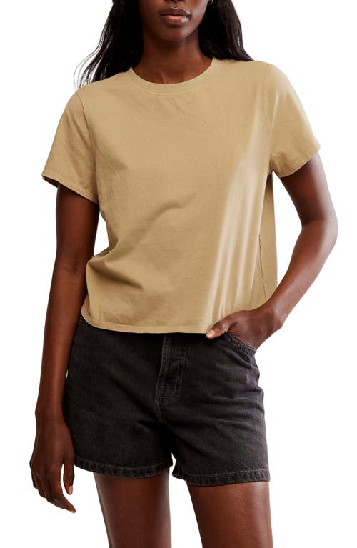 Free People Everyday Cotton T-shirt In Oat Latte