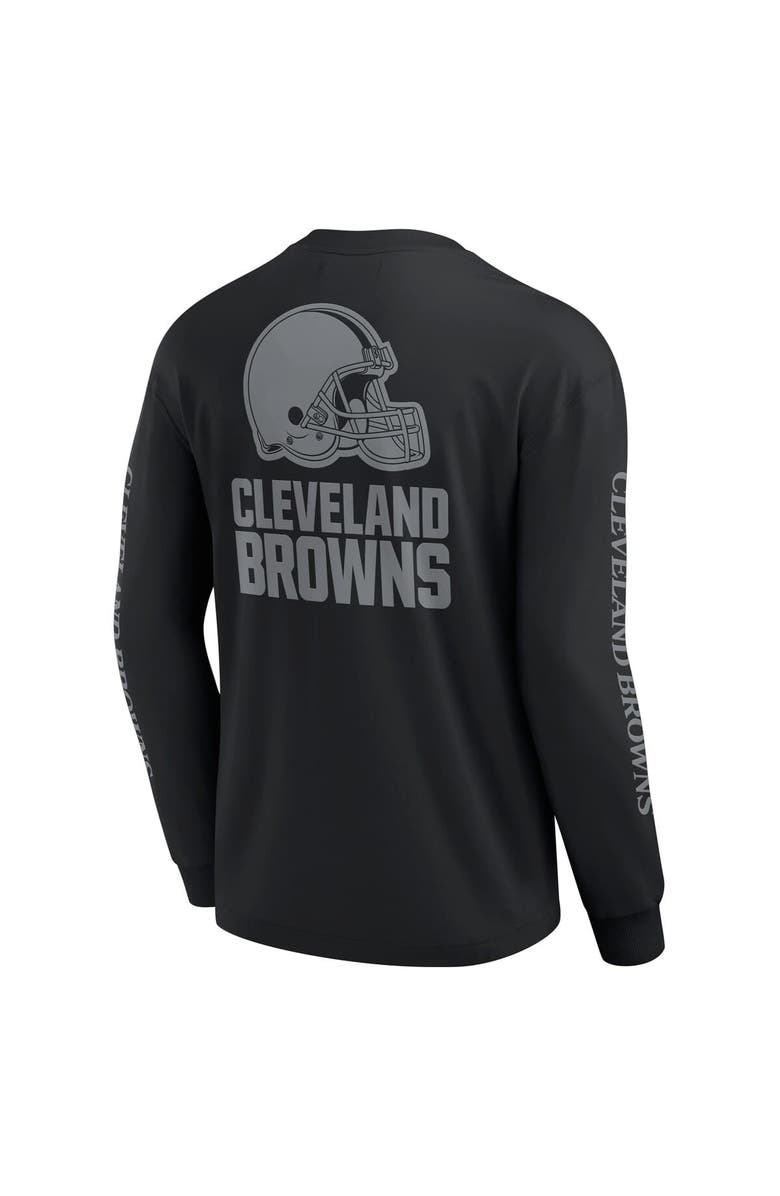 FANATICS Unisex Fanatics Black Cleveland Browns Elements Strive Long Sleeve T-Shirt, Alternate, color, Black